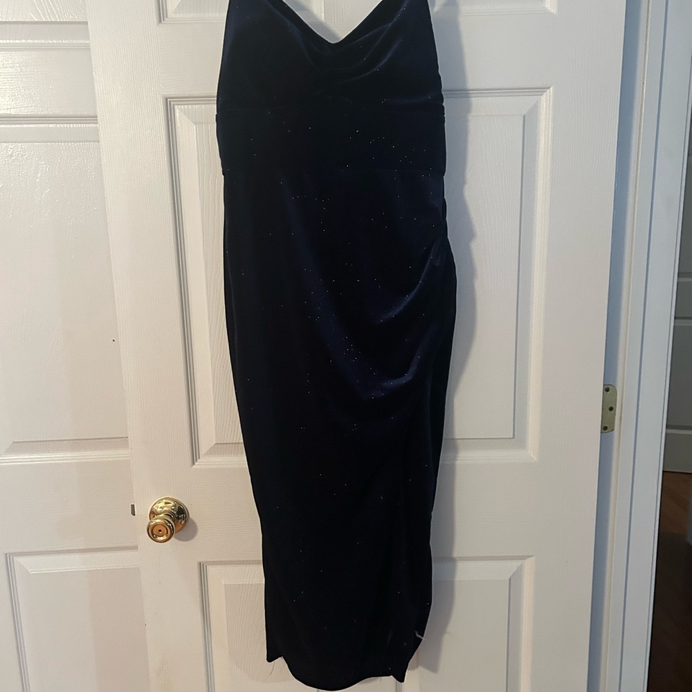 Windsor Deep Blue Strapless Dress